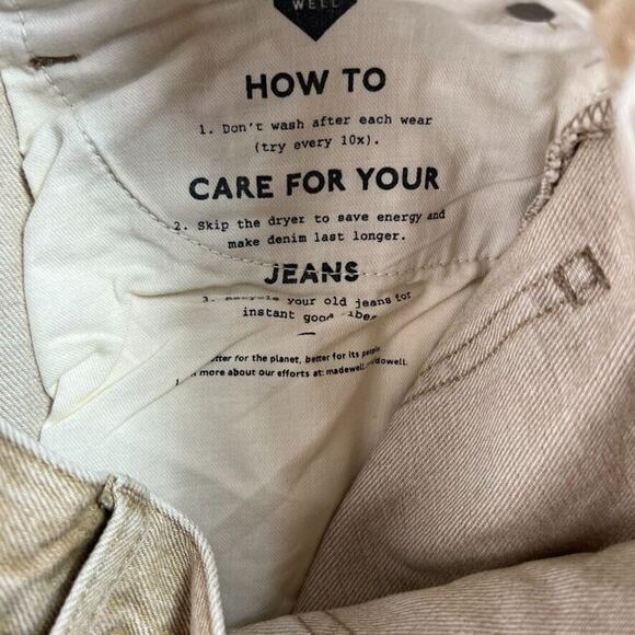 MADEWEL Jean Women 25 The Perfect Vintage Wide-Leg Jean in Light Chestnut Wash - Picture 9 of 11